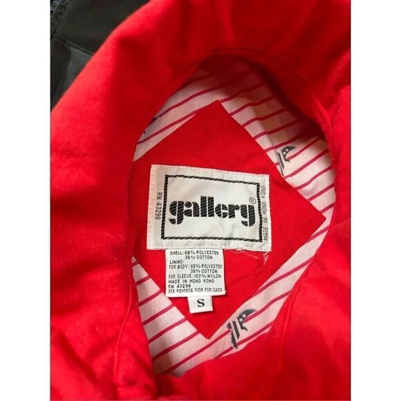 Gallery Vintage 80s S oversized tomato red jacket iconic large shoulder pads for - Picture 5 of 6